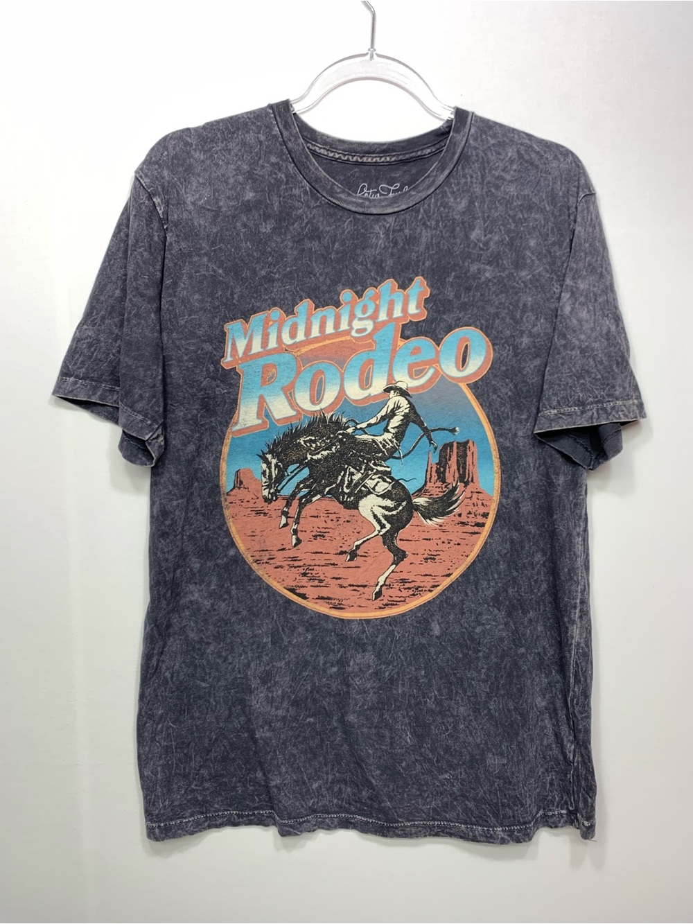 Midnight Rodeo Graphic Tee - Vintage Gray Wash